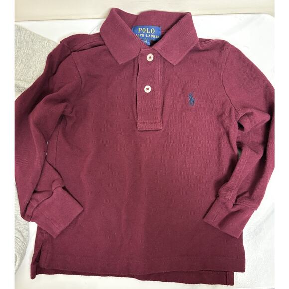 Carhartt 24M Farm Raised Bodysuit & Polo Ralph Lauren 2T Maroon Shirt Bundle - Picture 4 of 7